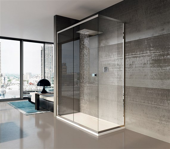 Arredo Bagno - Sistema Doccia SIPARIO PORTA SCORREVOLE CON LATO FISSO 1